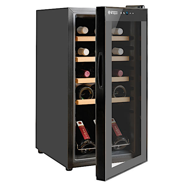 Wine Fridge up to 15 Bottles with wooden shelves