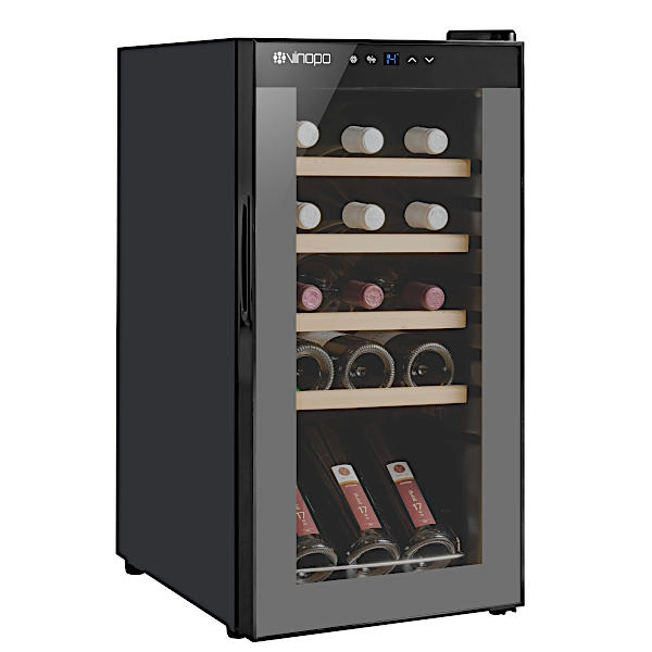 Wine Fridge up to 15 Bottles with wooden shelves